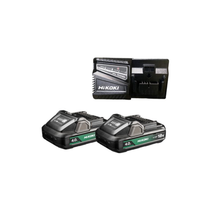 HiKOKI 2 Akkus 18V 4,0 Ah BSL1840M + Ladegerät UC18YFSL