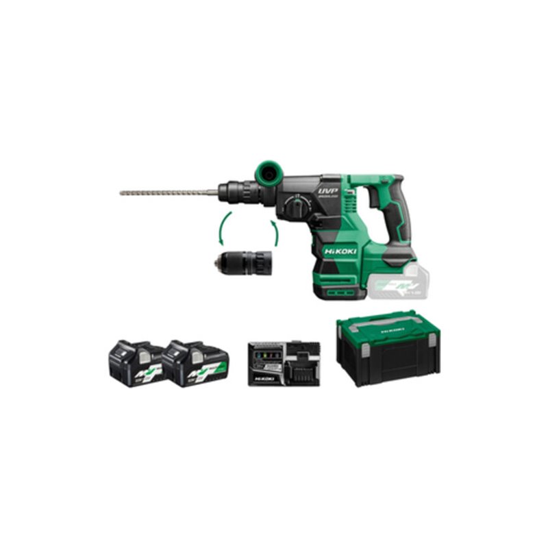 HiKOKI Akku-Bohr- und Meißelhammer (SDS-plus) DH3628DC (2,5 Ah) (HSC III)