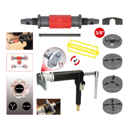 KS Tools Universal Bremskolben-Rückstell-Werkzeug-Satz, 8-tlg.
