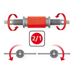 KS Tools Universal Bremskolben-Rückstell-Werkzeug-Satz, 8-tlg.