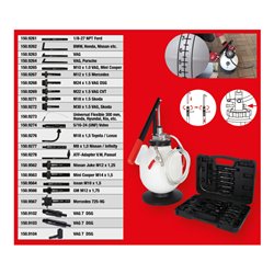 KS Tools Universal Getriebeöl-Füllsystem-Satz mit 23-tlg. Adaptersatz