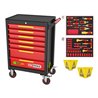 KS Tools ECOline Werkstattwagen mit 42 isolierten Werkzeugen für Hybrid- und Elektrofahrzeuge