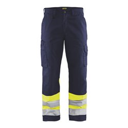 Blakläder Warnschutz-Bundhose, gelb / marineblau, Konfektionsgröße DE: 48