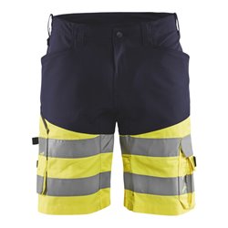 Blakläder Warnschutz-Shorts, gelb / marineblau, Konfektionsgröße DE: 54
