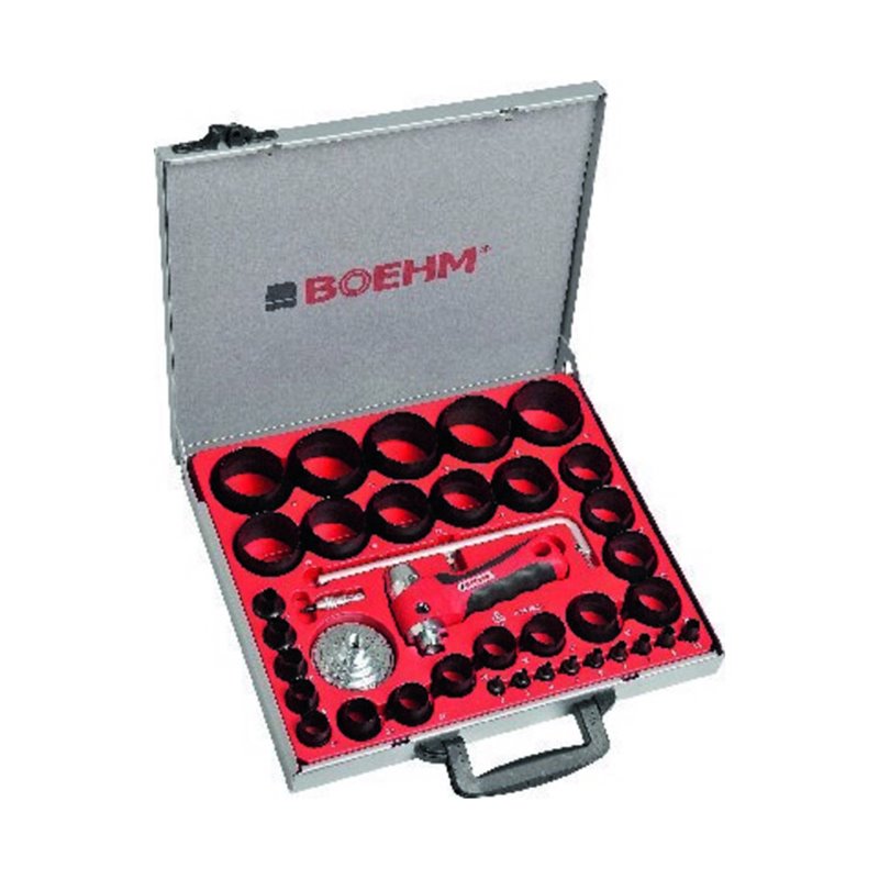 Boehm Ring-Stanzwerkzeug-Satz komplett im Behälter, Stanzbereich: 2-60mm
