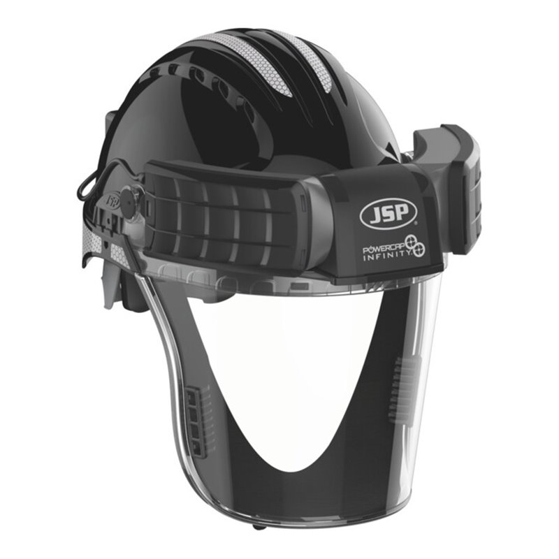 JSP Gebläseatemschutz mit integriertem Kopf- und Gesichtsschutz PowerCap Infinity, Typ: SET