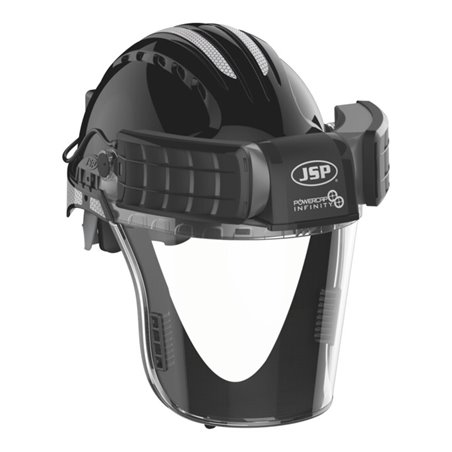 JSP Gebläseatemschutz mit integriertem Kopf- und Gesichtsschutz PowerCap Infinity, Typ: SET