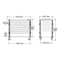 HAZET Werkstattwagen Assistent 179NXXL-8D/619