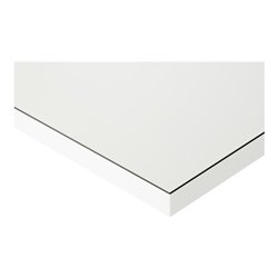 Rau Basistisch Etagenbord, B1200xT500xH650-1000/H2040mm, EGB-Melamin-Platte 28mm