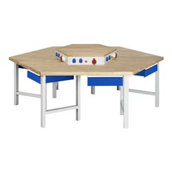 Rau Gruppenwerkbank 401-EA, B2700xT2340xH790-1140mm, 6x1Schublade-TA