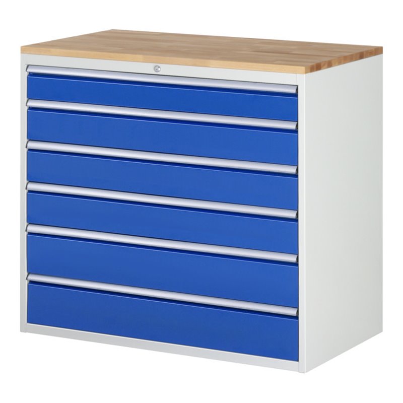 Rau Schubladenschrank XXL7.6, B1145xT650xH1035mm, B-Top-25mm, 6x Schublade-TA