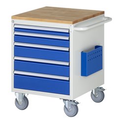Rau Montagewagen L3.11, B580xT650xH795mm, 5x Schublade-TA, B-Top-25mm