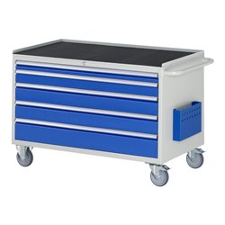 Rau Montagewagen XXL3.11, B1145xT650xH795mm, 5x Schublade-TA, MT-Top-25mm