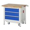 Rau Werkbank mit Fahrgestell 8257, B1000xT700xH880mm, 3x Schublade-TA