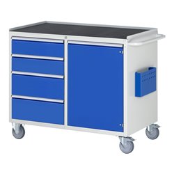 Rau Montagewagen LL5.20, B1145xT650xH975mm, 4x Schublade-TA, 1x Tür, MT-Top-25mm