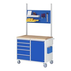 Rau Montagewagen LL5.1, B1145xT650xH975mm, 8x Schublade-TA, MT-Top-25mm