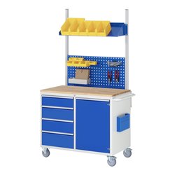 Rau Montagewagen LL5.1, B1145xT650xH975mm, 8x Schublade-TA, MT-Top-25mm