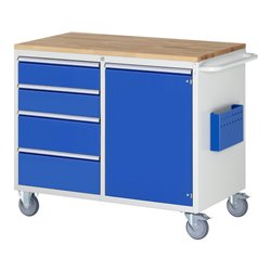 Rau Montagewagen LL5.20, B1145xT650xH975mm, 4x Schublade-TA, 1x Tür, B-Top-25mm