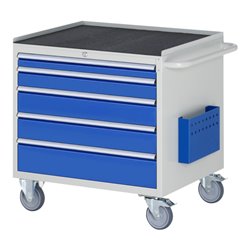Rau Montagewagen XL3.11, B770xT650xH795mm, 5x Schublade-TA, MT-Top-25mm