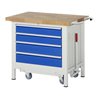 Rau Werkbank mit Fahrgestell 8262, B1000xT700xH880mm, 4x Schublade-TA