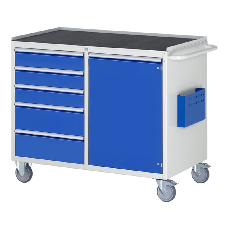 Rau Montagewagen LL5.23, B1145xT650xH975mm, 5x Schublade-TA, 1x Tür, MT-Top-25mm