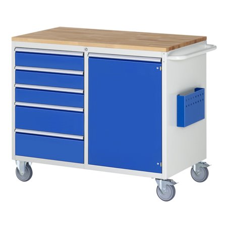 Rau Montagewagen LL5.23, B1145xT650xH975mm, 5x Schublade-TA, 1x Tür, B-Top-25mm