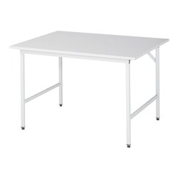 Rau Arbeitstisch Jerry höhenverstellbar, B1250xT1000xH800-850mm, ME-Platte-28mm
