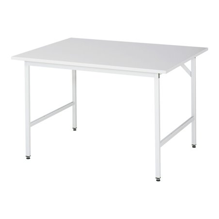 Rau Arbeitstisch Jerry höhenverstellbar, B1250xT1000xH800-850mm, ME-Platte-28mm