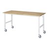 Rau Fahrbarer Arbeitstisch Tom (4 LR), B2000xT800xH910-1230mm, B-Platte-25mm