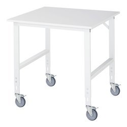 Rau Fahrbarer Arbeitstisch Tom (4 LR), B1000xT1000xH910-1230mm, M-Platte-22mm