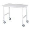 Rau Fahrbarer Arbeitstisch Tom (4 LR), B1250xT800xH910-1230mm, M-Platte-22mm