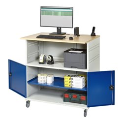 Rau Computer-Tisch 1022, B1100xT790xH1180mm, mobil