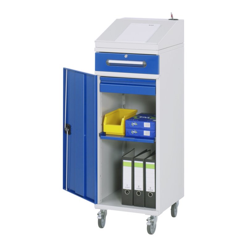 Rau Beistellschrank Stehpult 03, B450xT520xH1235/1345mm, mobil
