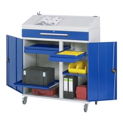 Rau Beistellschrank Stehpult 03T, B1100xT520xH1110/1220mm, mobil
