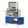 Rau Computer-Tisch 1022 mit Monitorgehäuse T550 mm, B1100xT790xH1890mm, mobil