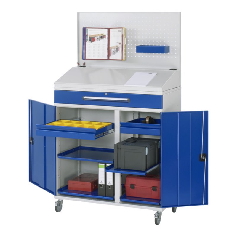 Rau Beistellschrank Stehpult 04T, B1100xT520xH1895mm, mobil