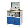 Rau Computer-Tisch 1022 mit Monitorgehäuse T300mm, B1100xT790xH1840mm