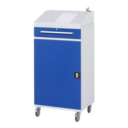 Rau Beistellschrank Stehpult 02, B650xT520xH1235/1345mm, mobil