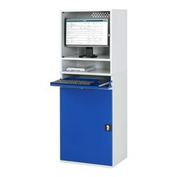 Rau Computer-Schrank 65 mit Monitorgehäuse T520 mm, B650xT520xH1770mm