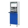 Rau Computer-Schrank 65 mit Monitorgehäuse T520 mm, B650xT520xH1895mm, mobil