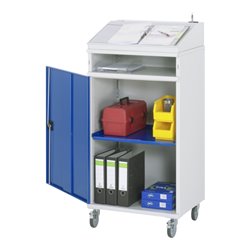Rau Beistellschrank Stehpult 01, B650xT520xH1235/1345mm, mobil