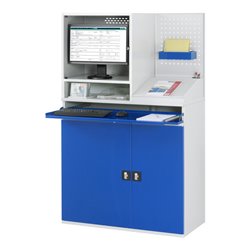 Rau Computer-Schrank 67T mit Monitorgehäuse T520mm, B1100xT520xH1770mm