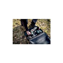 Metabo Akku-Gehölzsäge MS 18 LTX 15 (600856500) Werkzeugtasche, 18V 1x2Ah Li-Power + SC 30
