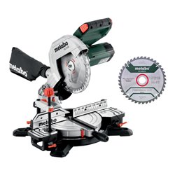 Metabo Kappsäge KS 216 M Set (610216900) mit 2. Hartmetall-Sägeblatt, im Karton