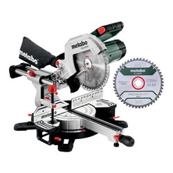 Metabo Kappsäge KGS 254 M Set (613254900) mit 2. Hartmetall-Sägeblatt , im Karton