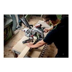 Metabo Akku-Kappsäge KGS 18 LTX BL 254 (614254650) mit Zugfunktion 18V 2x5.2Ah Li-Power + ASC 55