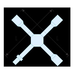 Facom Kreuzschlüssel 24 - 27 - 30 - 32 mm