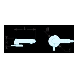 Facom Druckluft-Trennschleifer 125 mm