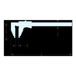 Facom Universal-Messschieber 0 - 300 mm