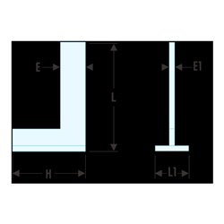 Facom Präzisionswinkel Klasse 0 150 x 100 mm